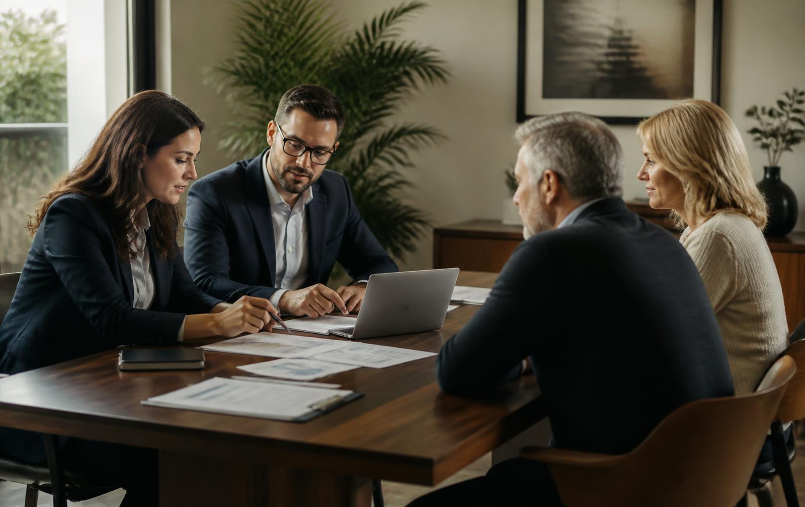 Atlas accountants in consultation with business owner clients